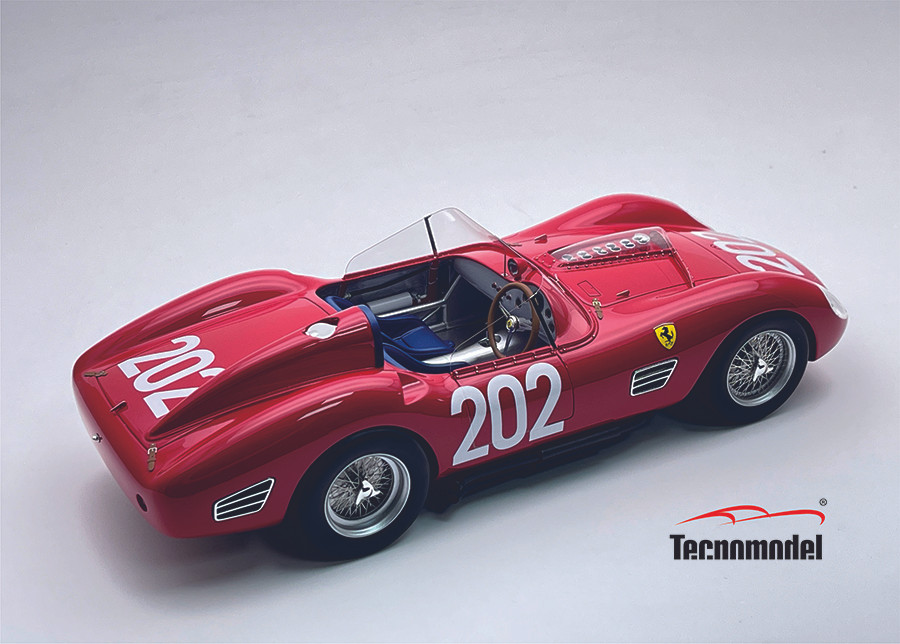1/18 Tecnomodel Ferrari 250 TR59-60 Targa Florio 1960 Car #202 DNF
