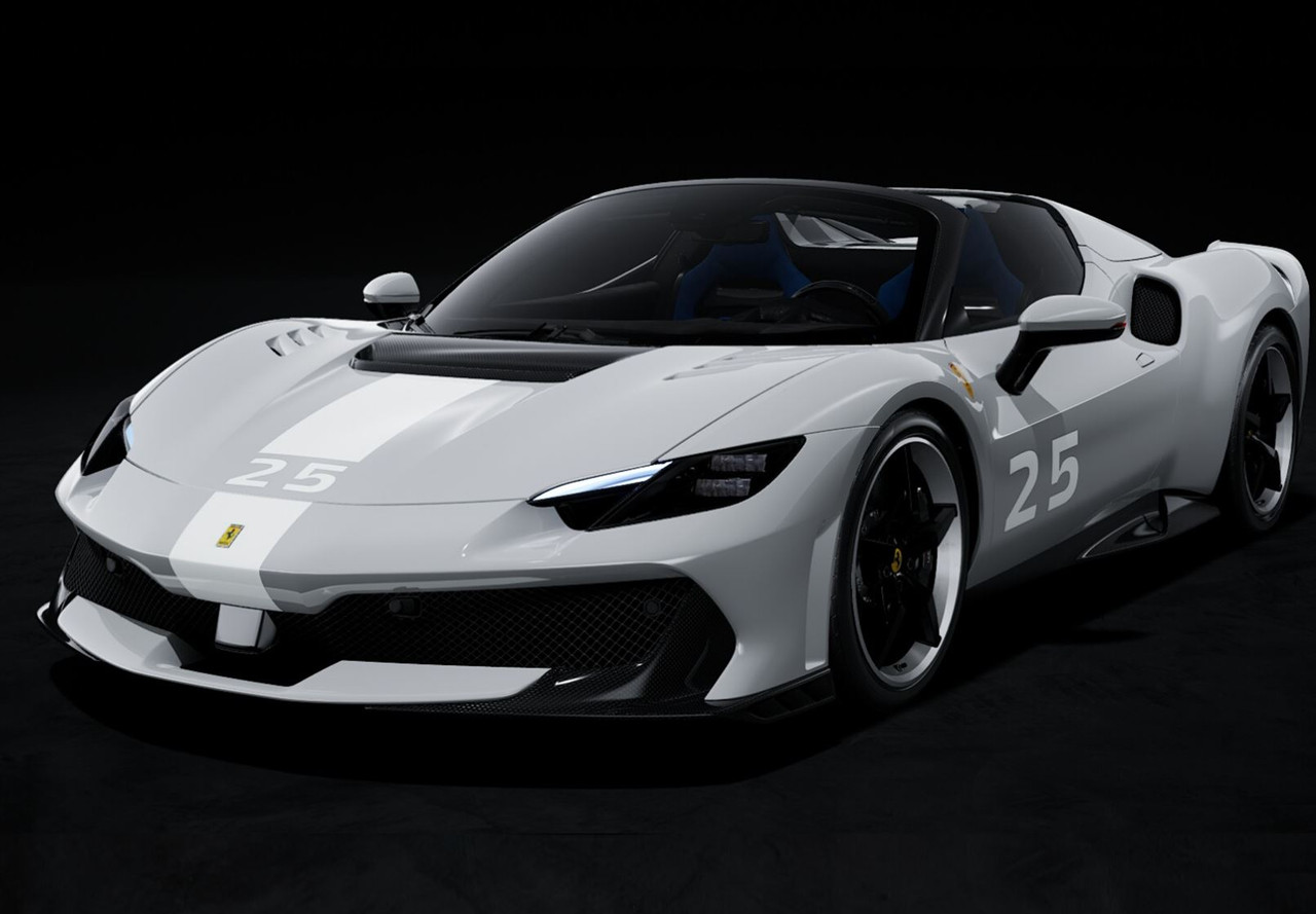 1/18 BBR Ferrari 296 Speciale A #25 (Shark Grey with White Stripe