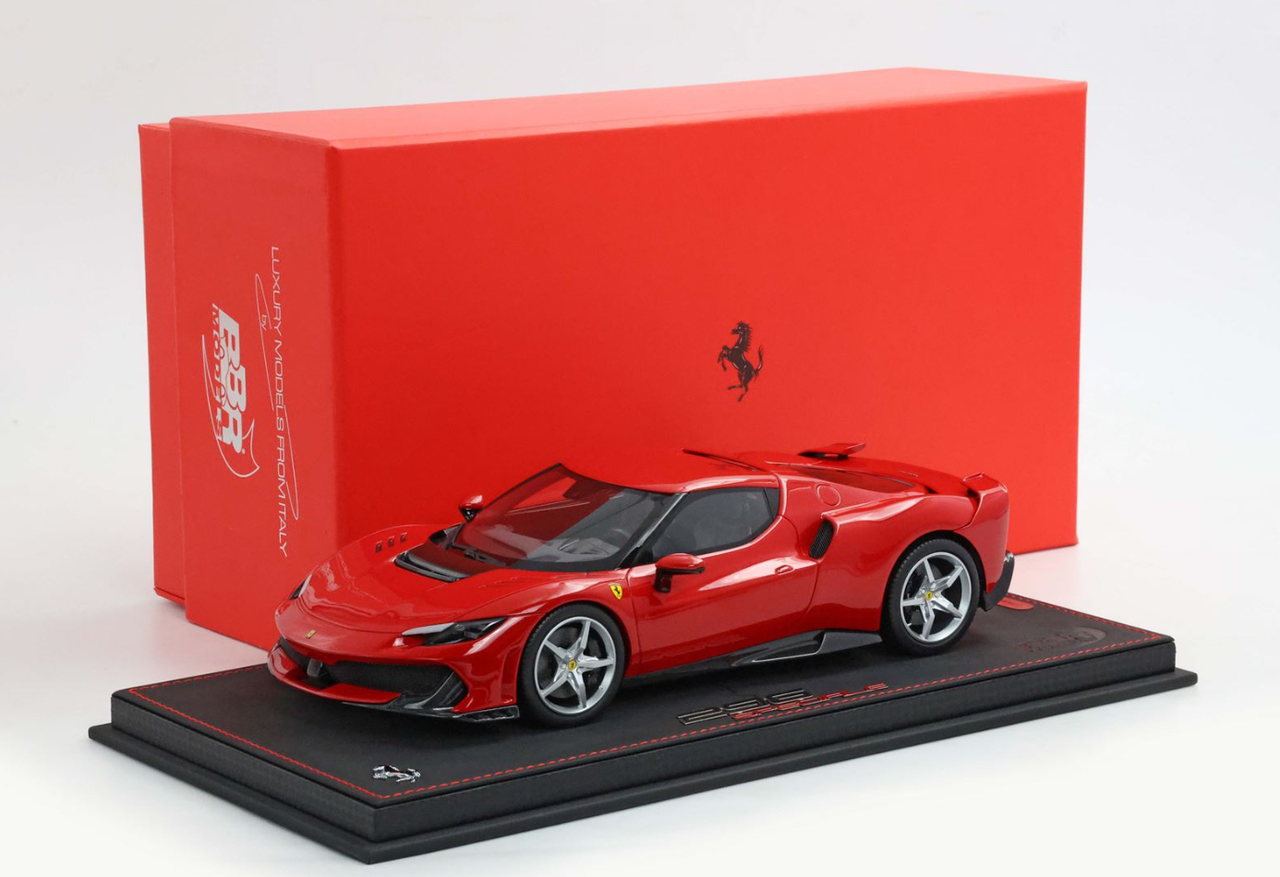 1/18 BBR Ferrari 296 Speciale (Rosso Corsa Red) Car Model