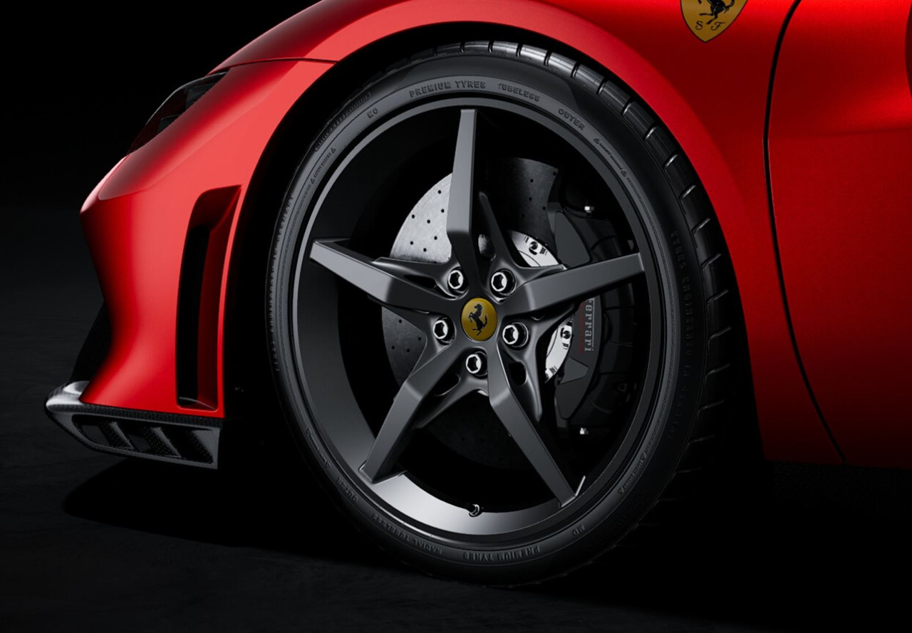 K。 1/43 BBR Ferrari 296 Speciale (Red Magma) Car Model