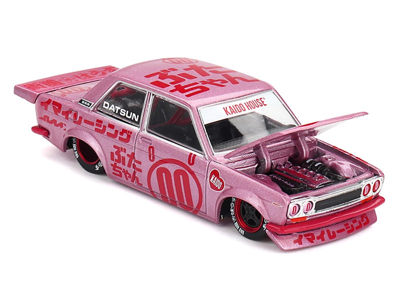1/64 Kaido House Datsun 510 Pro Street Buta V1 (Pink) Diecast Car