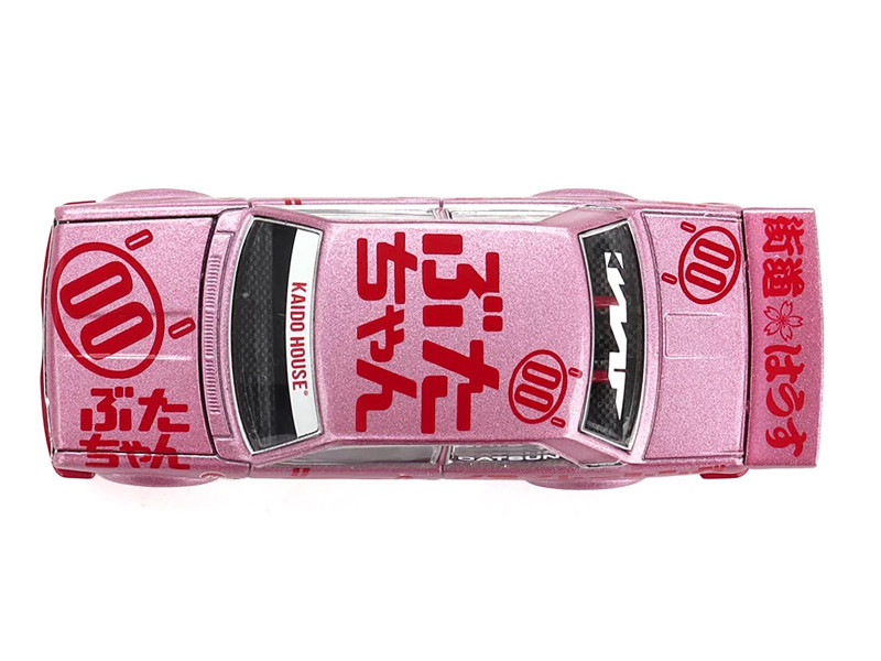 1/64 Kaido House Datsun 510 Pro Street Buta V1 (Pink) Diecast Car