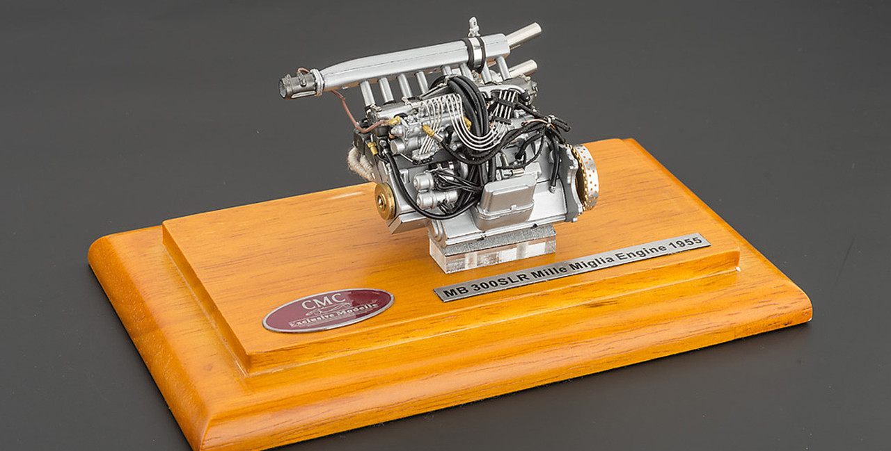 1/18 CMC 1955 Mercedes-Benz 300 SLR Engine Model - LIVECARMODEL.com