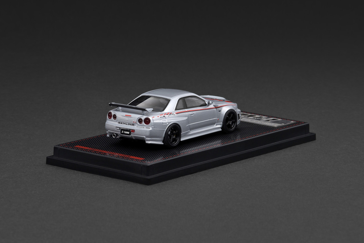 1/64 IG Ignition Model Nissan Skyline GT-R GTR R34 Z-Tune (Silver