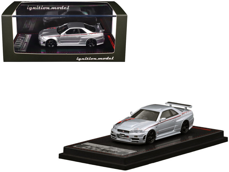 1/64 IG Ignition Model Nissan Skyline GT-R GTR R34 Z-Tune (Silver) Car Model