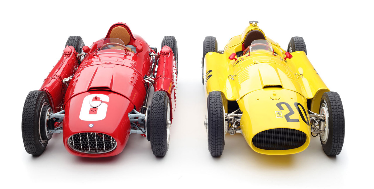 1/18 CMC 2-Car Set 1955 Formula 1 Lancia D50 #6 (Red) & 1956