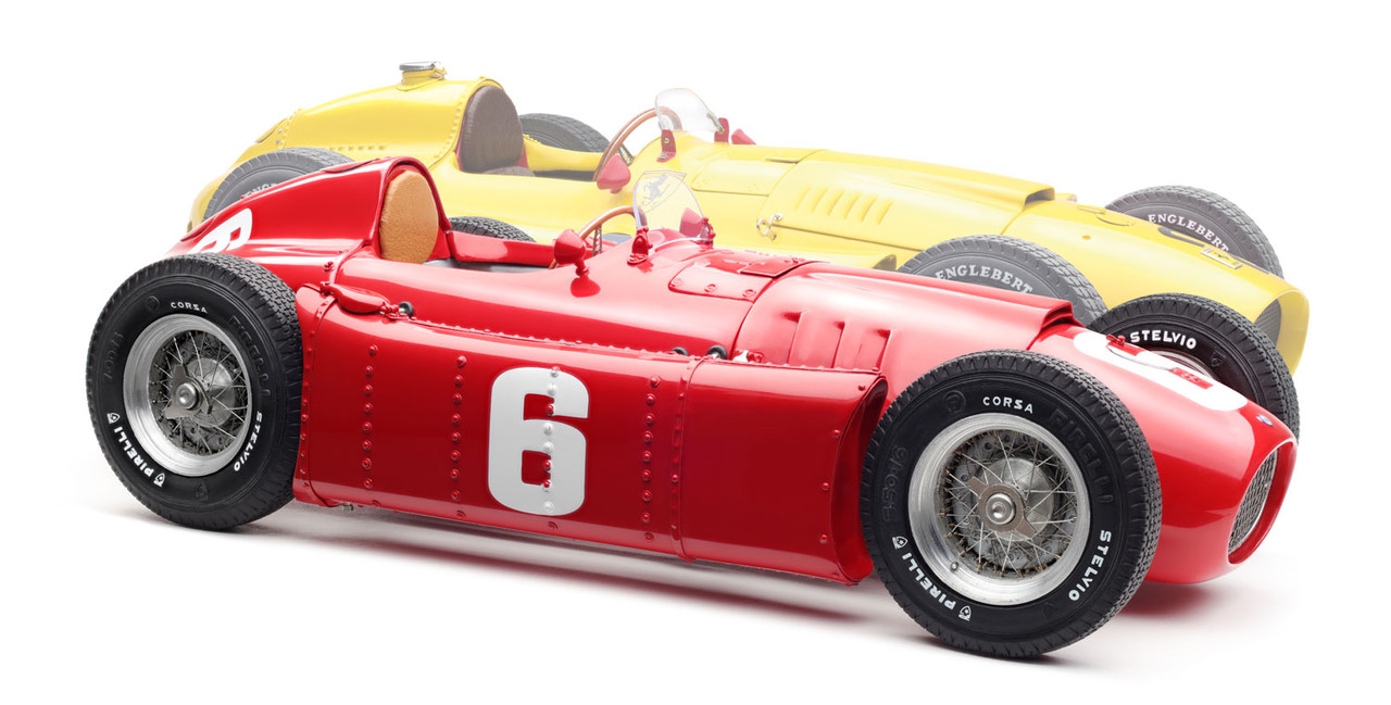 1/18 CMC 2-Car Set 1955 Formula 1 Lancia D50 #6 (Red) & 1956