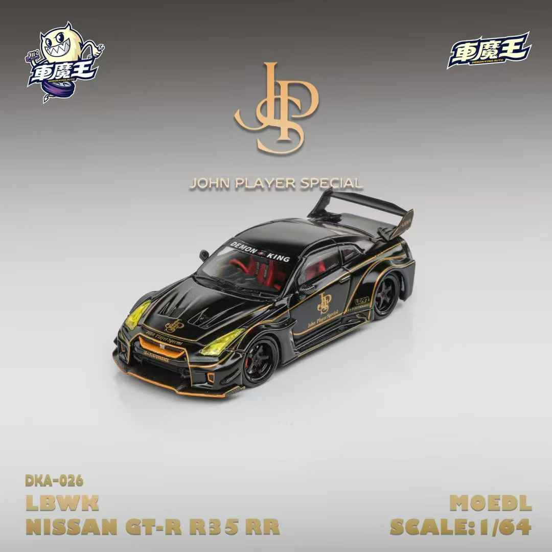 DEMON KING 1/64 日産 スカイライン LBWK R35 RR 1/64 Demon King Auto Nissan Skyline GT-R GTR R35 GTR35 RR (Black