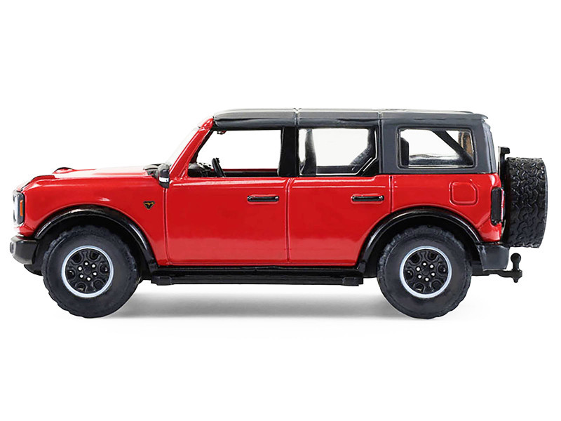 2024 Ford Bronco Badlands 4-Door Hot Pepper Red with Gray Top