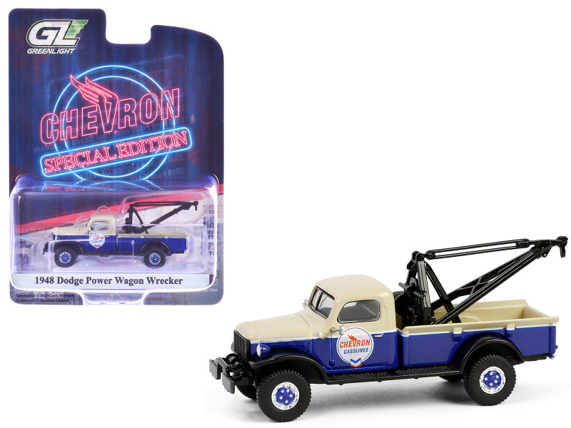 その他 Aivy 1948 Dodge Power Wagon Wrecker Tow Truck Beige and Blue 
