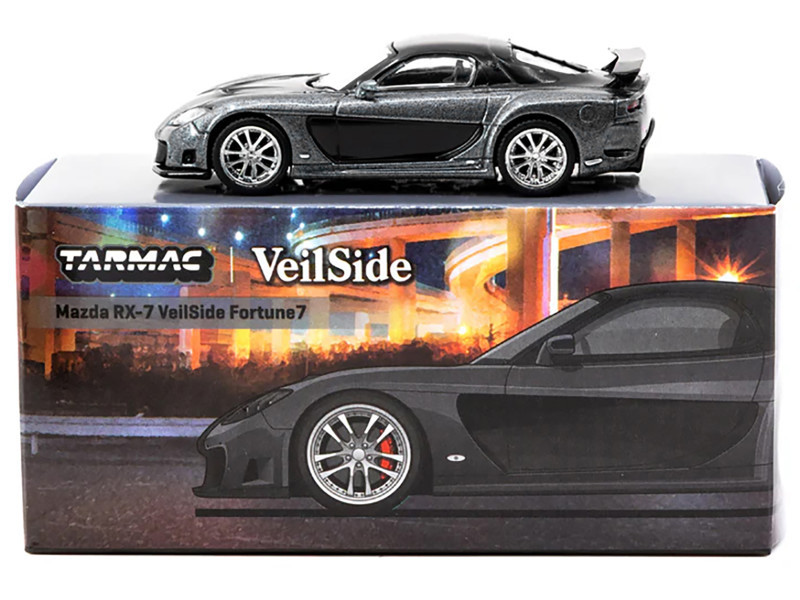 1/64 Tarmac Works Mazda RX-7 VeilSide Fortune7 (Grey Metallic