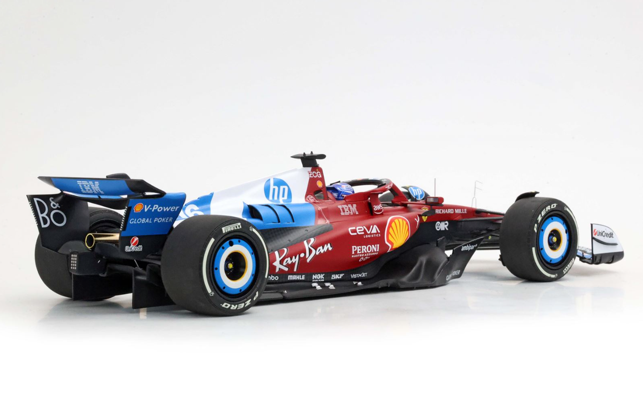1/18 BBR 2025 Formula 1 Ferrari SF-25 Miami GP Special Livery #16 Charles Leclerc Car Model Luxury Package