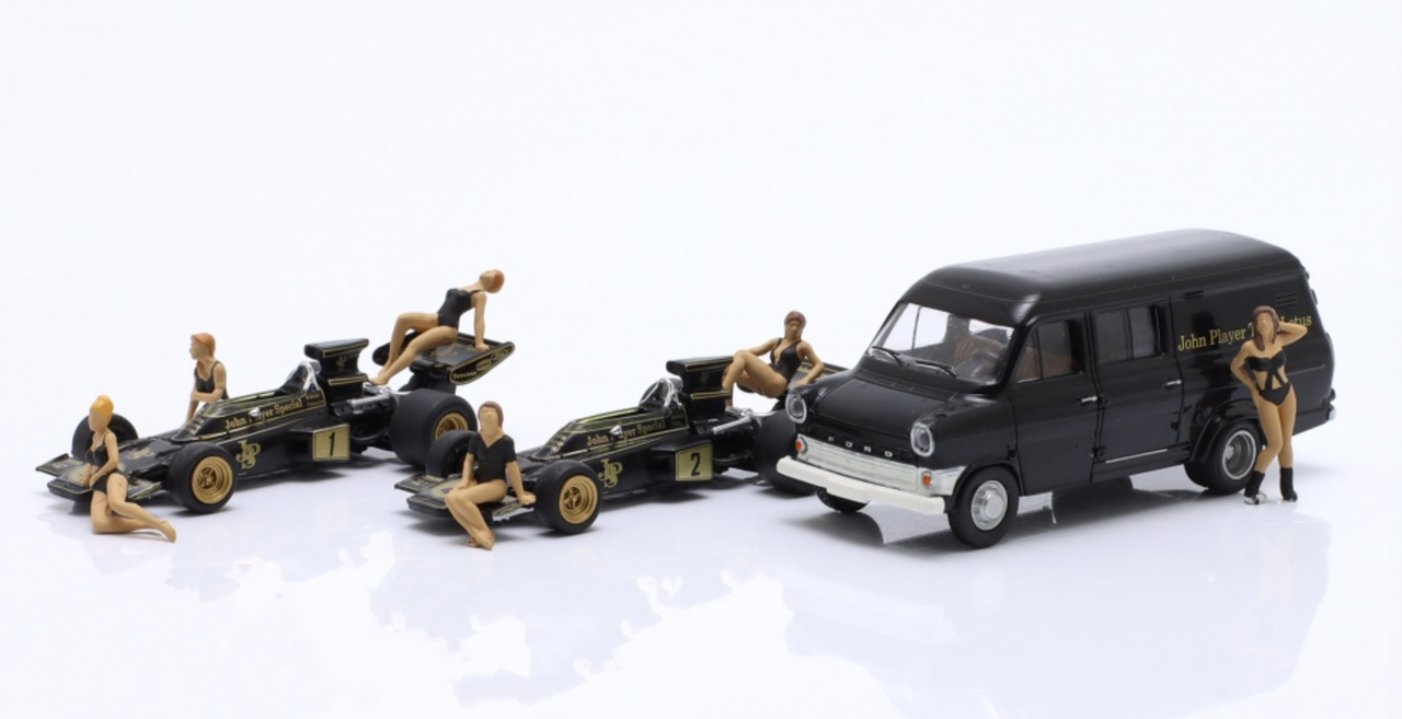 1/87 Brekina 3-Car Set 1974 Formula 1 Lotus Winner France GP