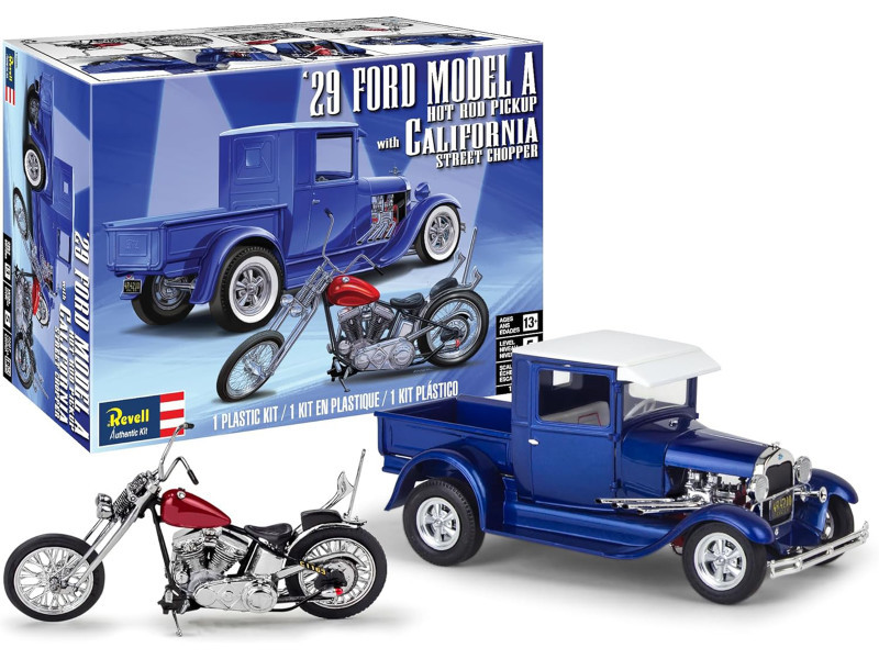 Level 5 Model Kit 1929 Ford Model A Hot Rod Pickup Truck and