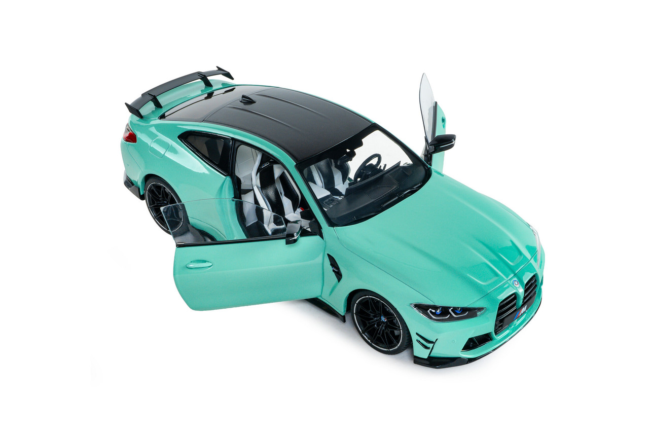 1/18 Solido 2025 BMW M4 G82 M Performance Parts Solido Works (Turquoise Blue) Diecast Car Model