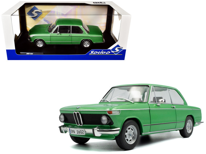 1/18 Solido 1971 BMW 1602 Taiga Green Diecast Car Model