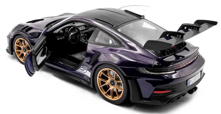 SOLIDO 1/18 ポルシェ911 GT3 RS パープル 1/18 Solido 2024 Porsche 911 GT3 RS Weissach Package (Viola Purple