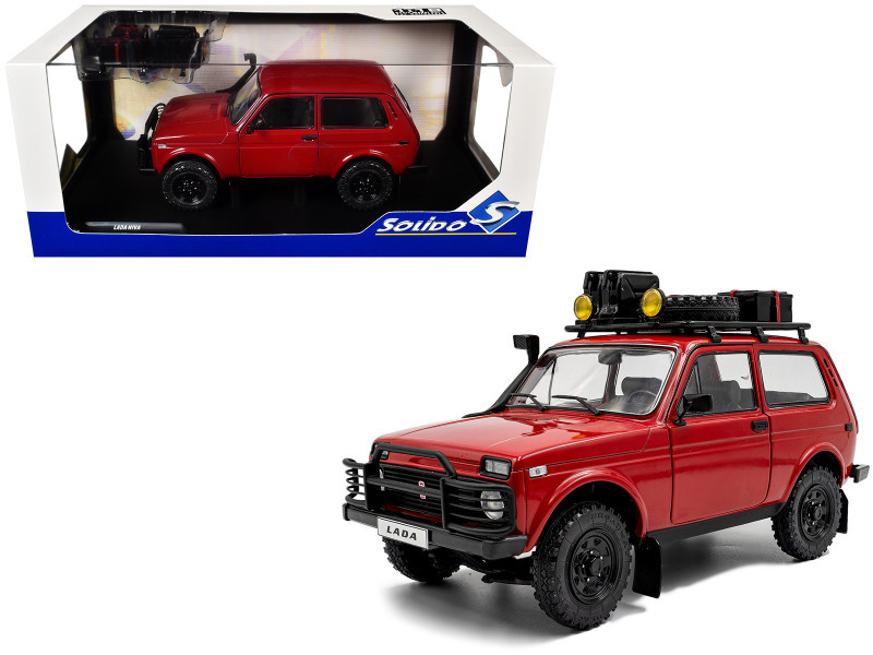 1/18 ラーダ ニーヴァ V LADA 1980 レッド ソリド製ダイキャスト 1/18 Solido 1980 Lada Niva (Red) Diecast Car Model - LIVECARMODEL.com