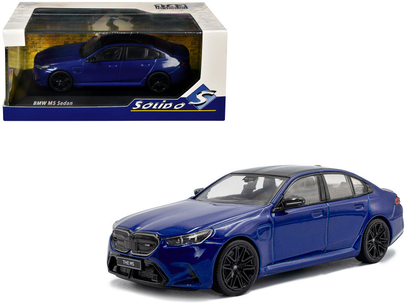 1/43 Solido 2024 BMW M5 G90 Sedan (Marina Bay Blue) Diecast Car