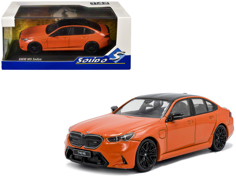 1/43 Solido 2024 BMW M5 G90 Sedan (Fire Orange III) Diecast Car