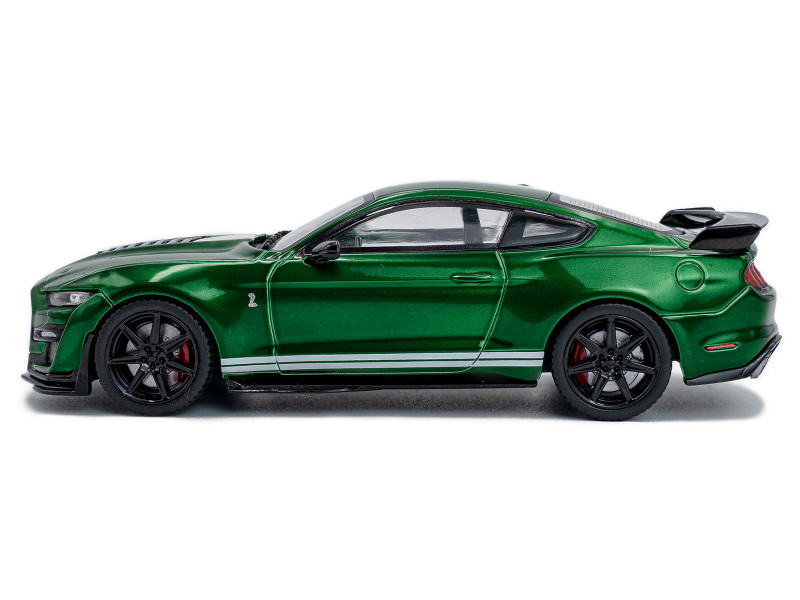 1/43 Solido 2020 Ford Mustang Shelby GT500 (Eruption Green Metallic with White Stripes) Diecast Car Model