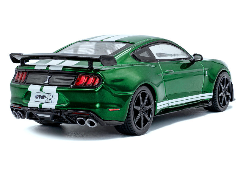 1/43 Solido 2020 Ford Mustang Shelby GT500 (Eruption Green Metallic with White Stripes) Diecast Car Model
