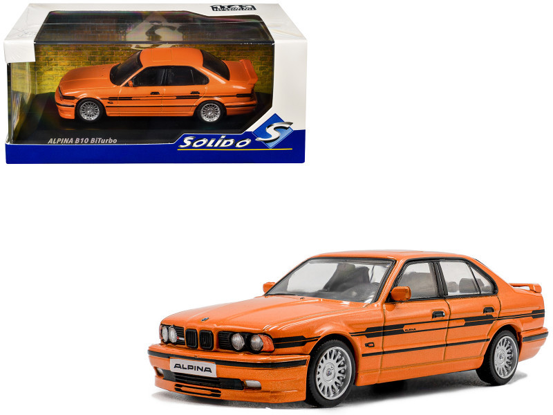 1/43 Solido 1994 BMW 5 Series Alpina B10 (E34) Biturbo (Orange) Diecast Car Model