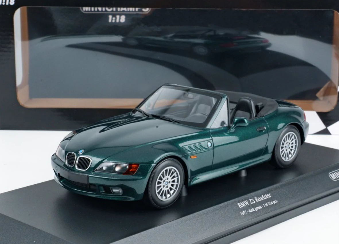 1/18 Minichamps 1997 BMW Z3 Roadster (Dark Green) Diecast Car Model