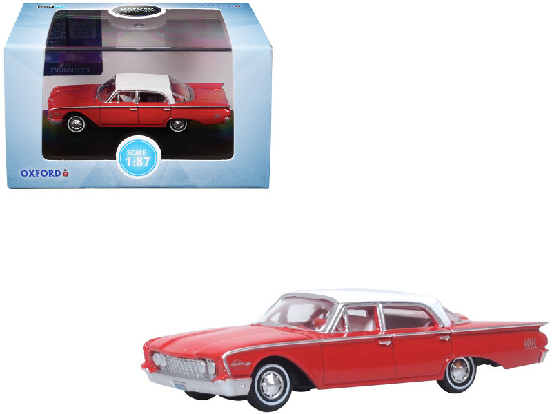 1960 Ford Fairlane Sedan 500 Monte Carlo Red with Corinthian White