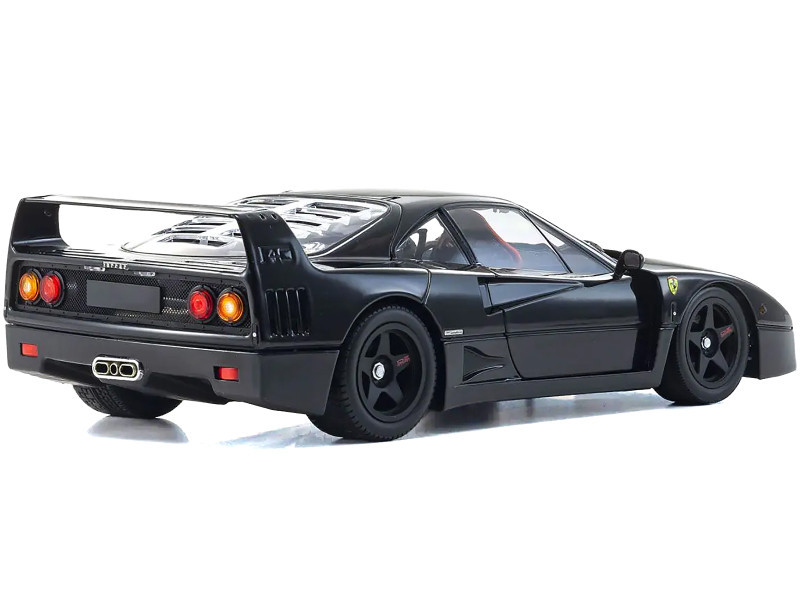 Ferrari F40 Black 1/18 Diecast Model Car by Kyosho - LIVECARMODEL.com