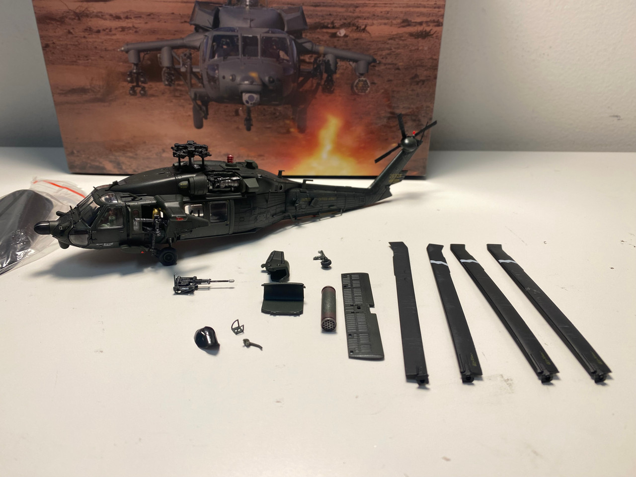DAMAGED AS-IS Sikorsky MH-60L Black Hawk Helicopter 