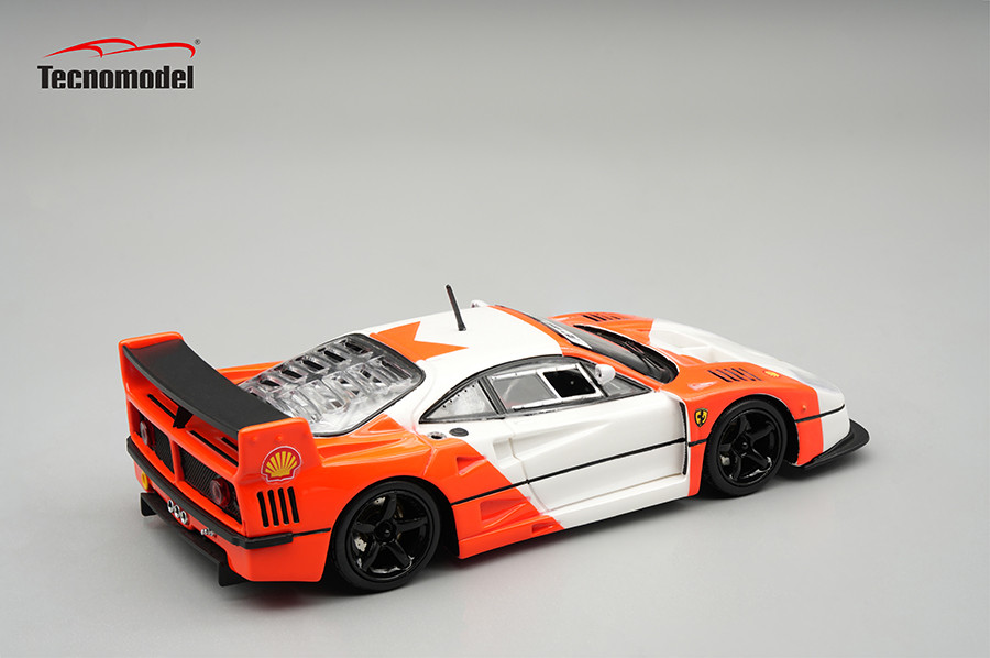1/43 Tecnomodel Ferrari F40 LM 1996 Red and White with Black