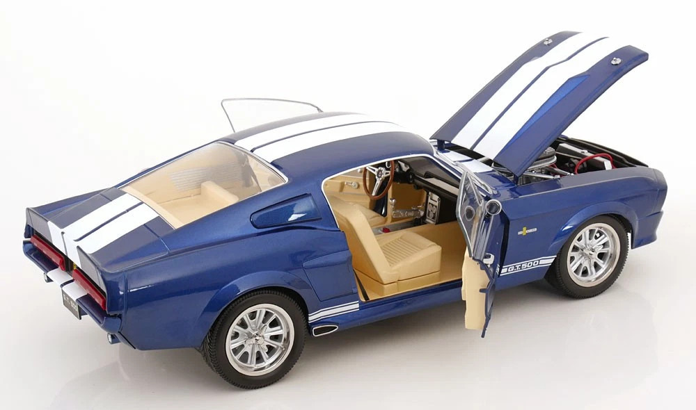 1/12 KK-Scale 1967 Ford Mustang Shelby GT500 (Blue with White