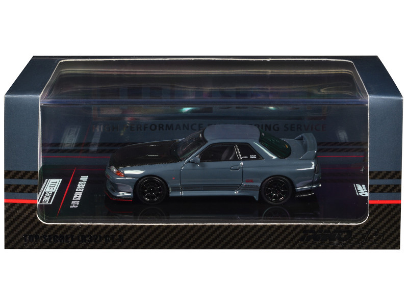 Ignition model TOP SECRET GT-R32 ステルスグレー NISSAN SKYLINE GT-R R32 TOP SECRET STEALTH GREY 1/64 DIECAST CAR