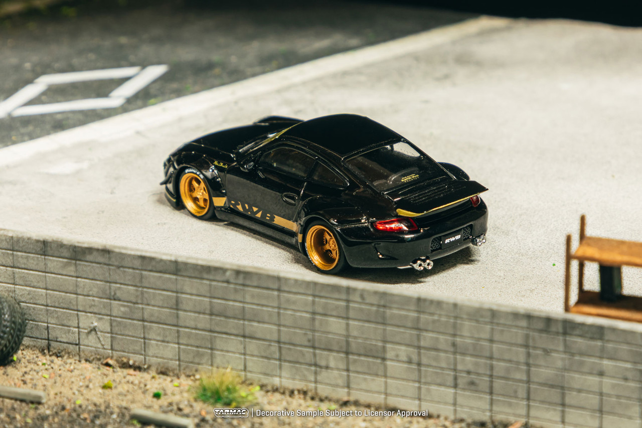 1/64 Tarmac Works Porsche 911 RWB 997 (Black) Diecast Car Model