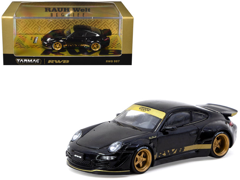 1/64 Tarmac Works Porsche 911 RWB 997 (Black) Diecast Car Model