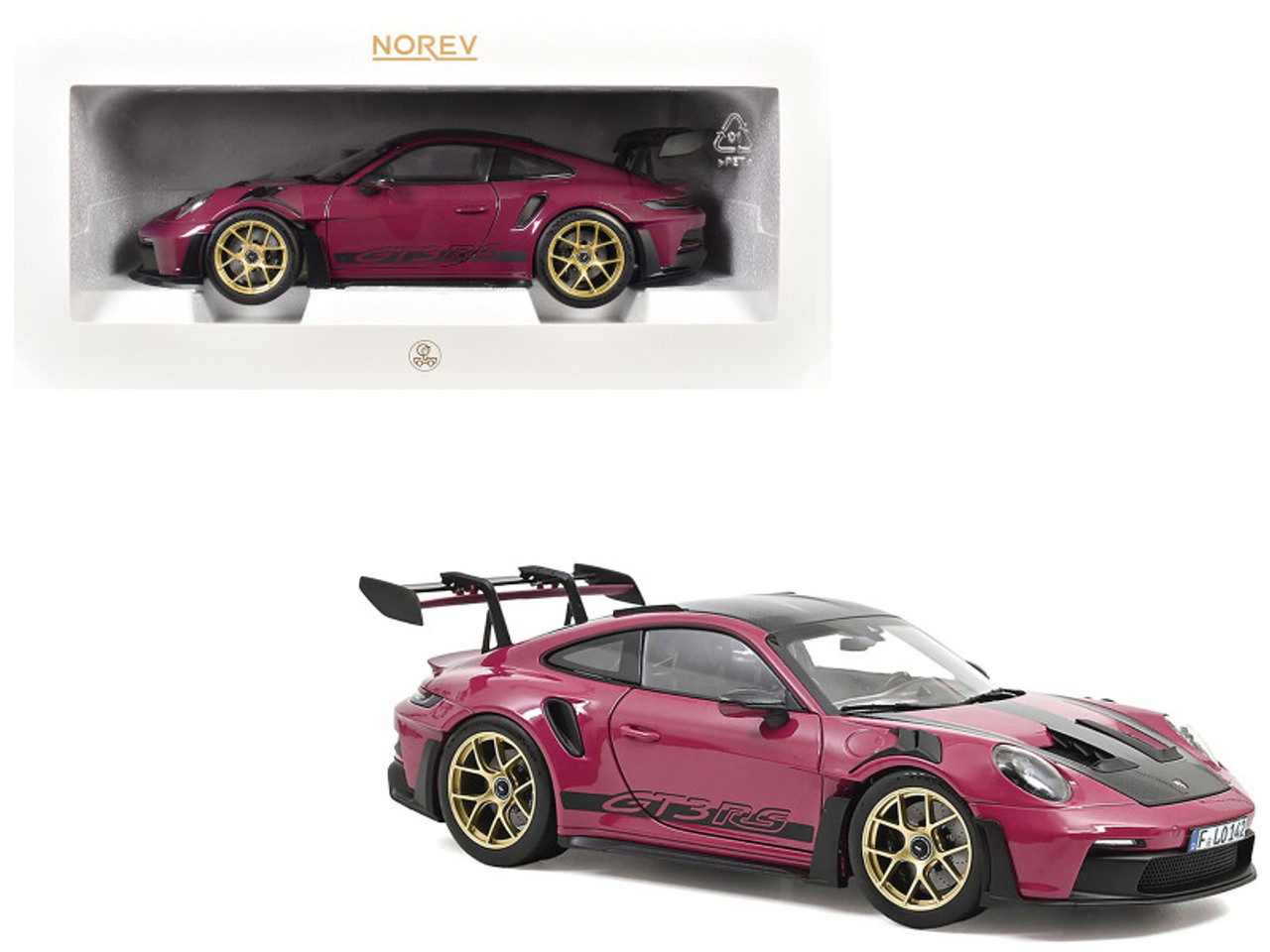 NOREV ポルシェ911 GT3 RS ミニカー 1/18 1/18 Norev 2022 Porsche 911 992 GT3 RS with Weissach Package