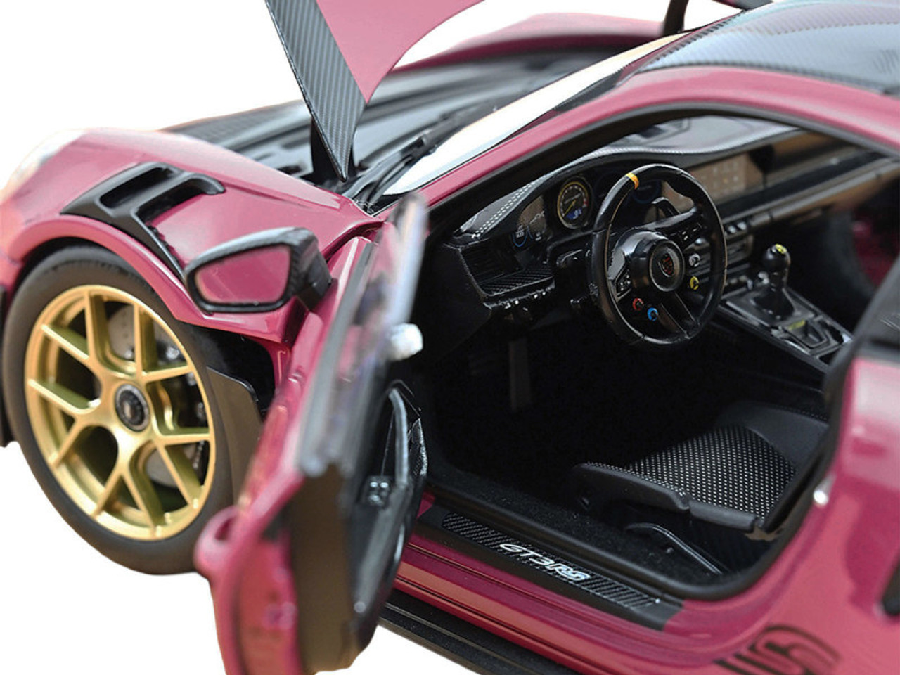 1/18 Norev 2022 Porsche 911 992 GT3 RS with Weissach Package (Ruby Star Red) Diecast Car Model