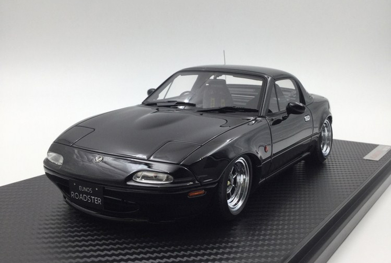 1/18 IG Ignition Model Mazda MX-5 MX5 Eunos Roadster NA (Black) Car Model IG0665