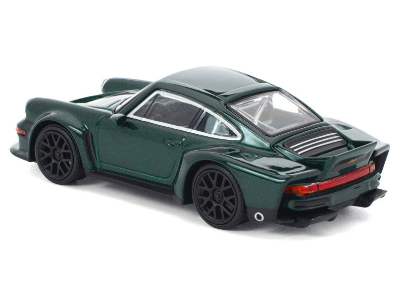 1/64 Poprace Porsche 911 Singer DLS Turbo Green Diecast Car Model