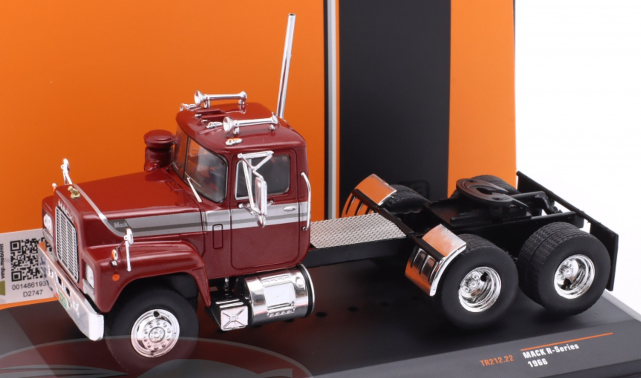 1/43 Ixo 1966 Mack R-Series SZM (Red) Diecast Model