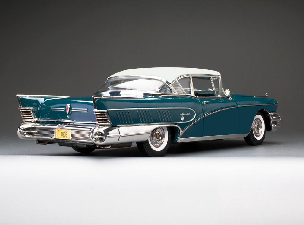 むー！ 1/18 Sunstar 1958 Buick Limited Riviera Coupe (Glacier White