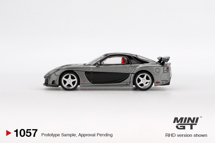 1/64 Mini GT Mazda RX-7 VeilSide Fortune Grey Diecast Car Model