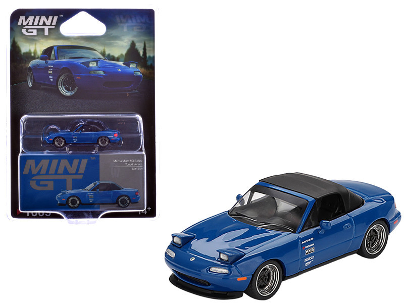 1/64 Mini GT Mazda Miata MX-5 (NA) Tuned Version (Dark Blue