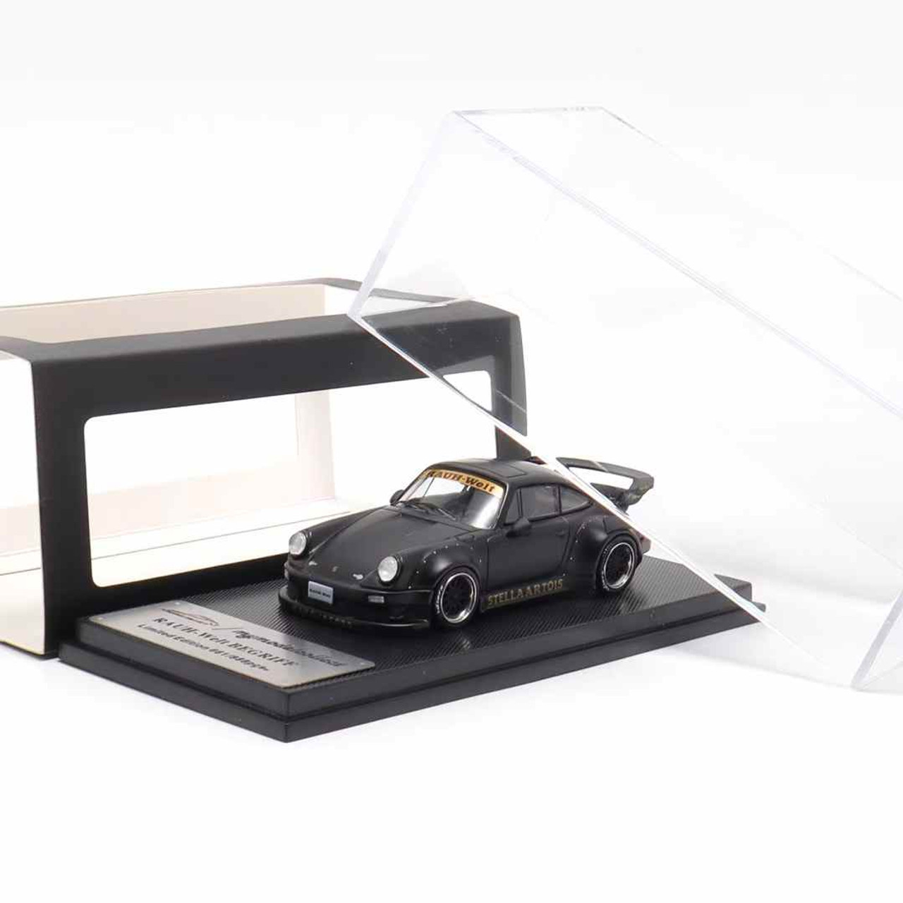 PGM 1/64 RWB Stella Artois ポルシェ 930 PGM 1:64 RWB 930 Stella Artois Matt Black Diecast Model Cars