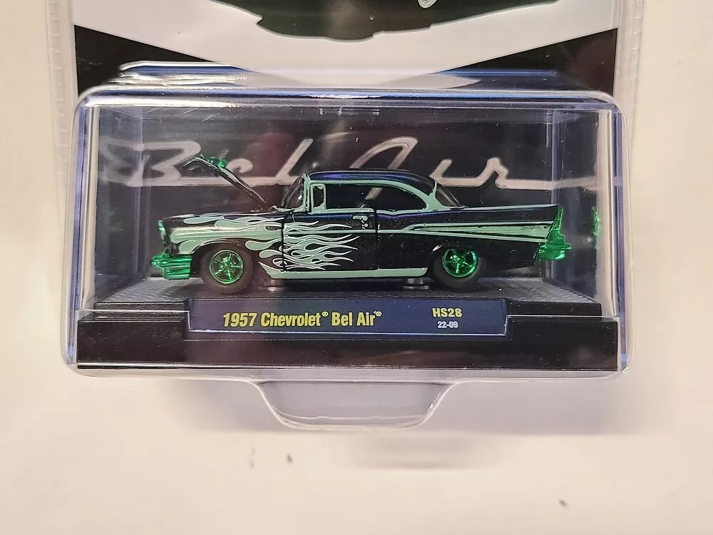 CHASE CAR 1/64 M2 Machines 1957 Chevrolet Bel Air (Black Metallic