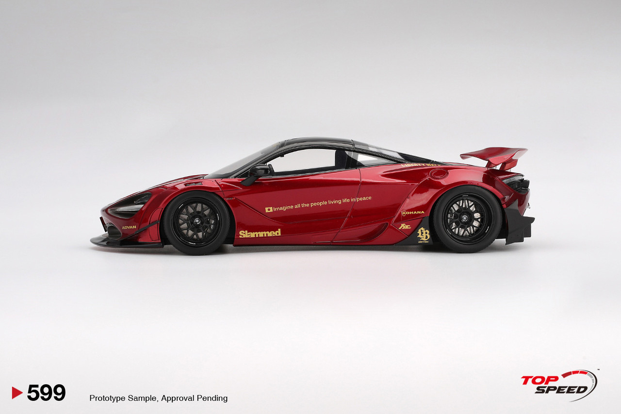 1/18 Top Speed McLaren 720S LB☆Works Gem Red Car Model