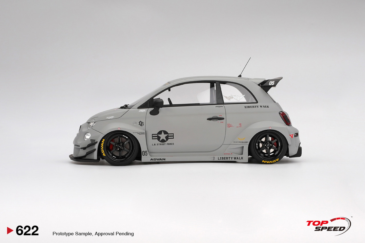 1/18 Top Speed Fiat Abarth 595 LB-WORKS x Abas Works Fighters Car