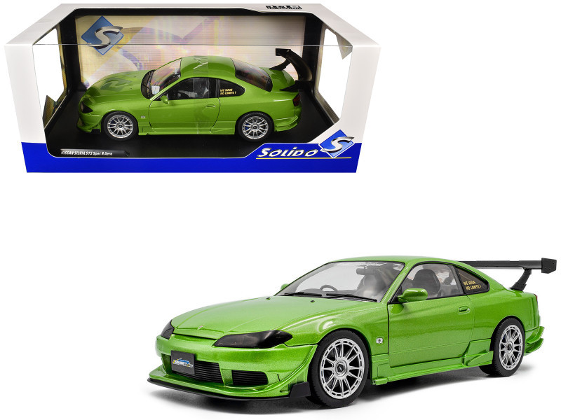 1/18 Solido 1999 Nissan Silvia S15 Spec-R Aero (Green) Diecast Car Model