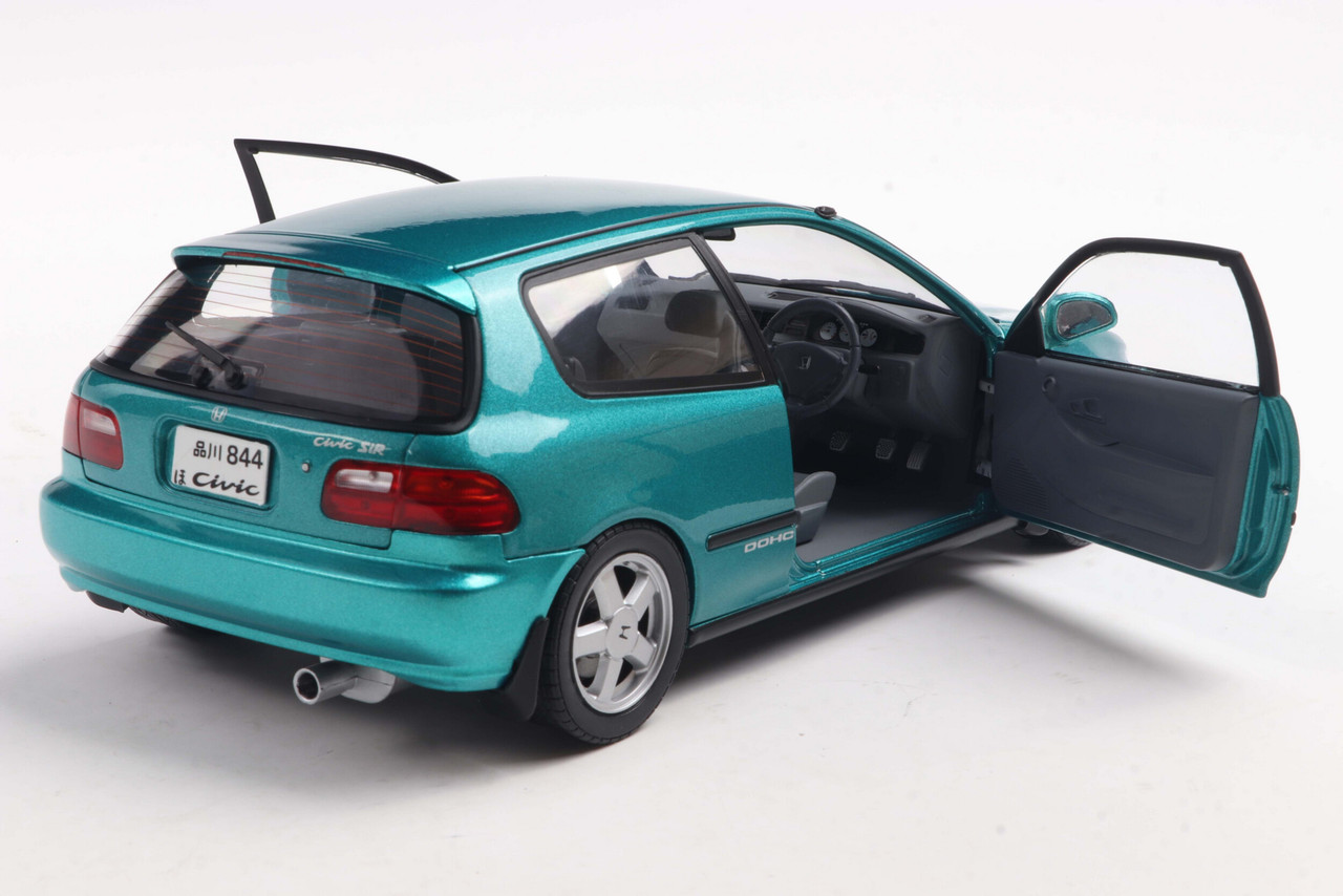 K・K 1/18 Solido 1991 Honda Civic (EG6) Aztec Green Pearl Diecast